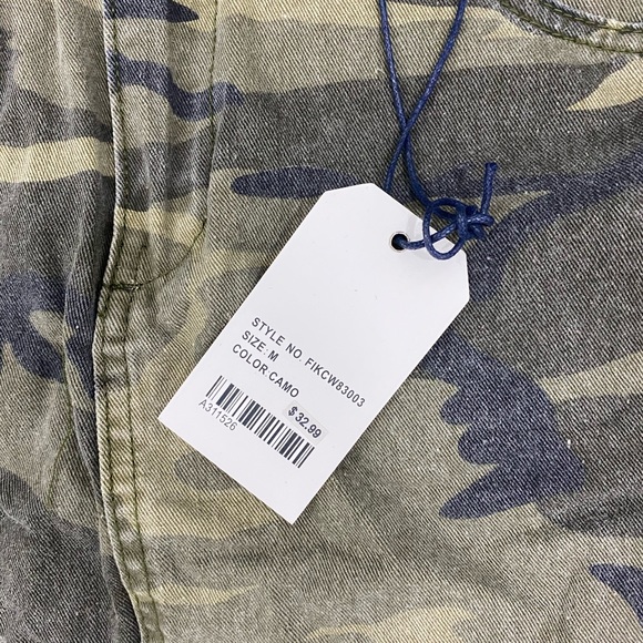 Line Denim Jean Camo Skirt - Picture 3 of 5